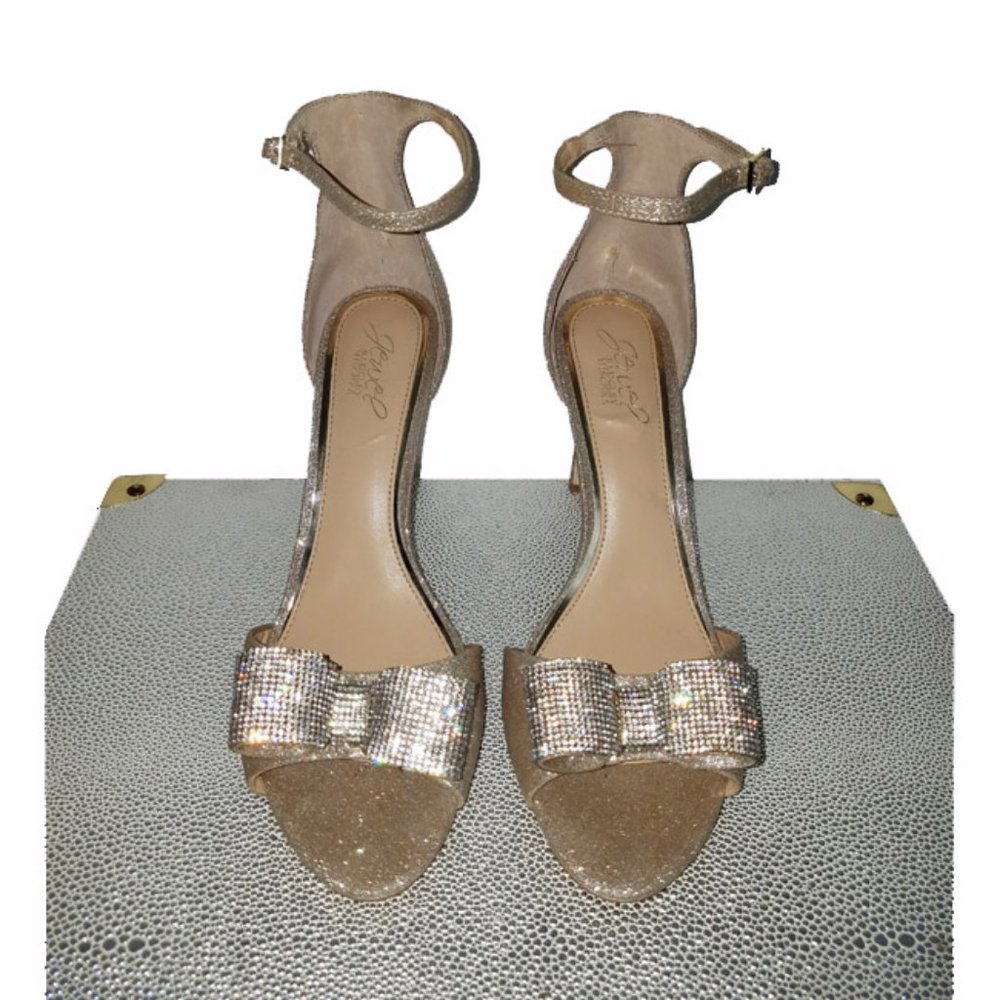 Bow Embellished Stiletto Evening Sandal 10